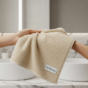 Kit com 3 Toalhas de Rosto Lar Maciez – Algodão Felpudo e Toque Suave